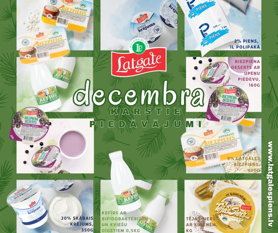 DECEMBRA KARSTIE PIEDĀVĀJUMI
