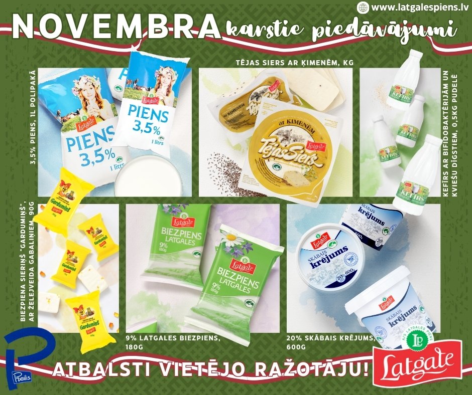NOVEMBRA karstie piedāvājumi