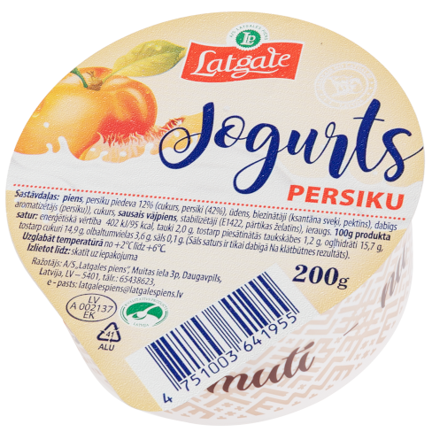 Йогурт персиковый